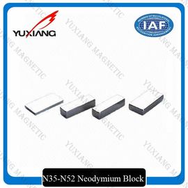 Thick Block Shape Neodymium Permanent Magnets 50x25x10mm With Tin Coated