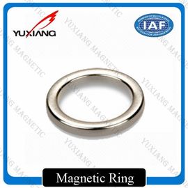 D20*D10*2mm NdFeB Ring Magnet Silver Color N42H Coating Zn Direction Of Texture