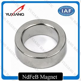 Spindle Motor Neodymium Ring Magnets , Strong Neodymium Magnets Bright Silver